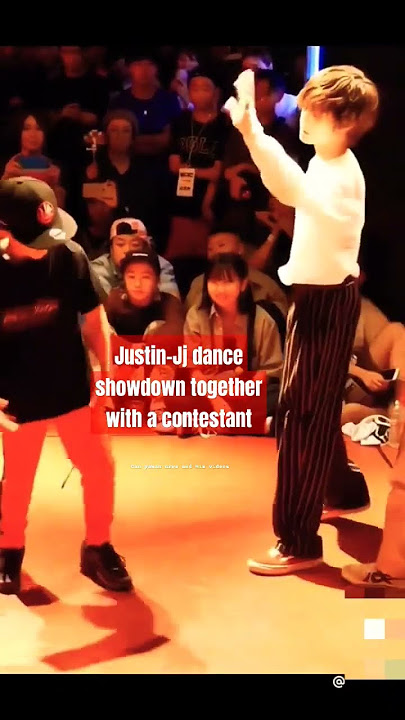 justin-Jj #danceshowdown with a contestant. #viral #viralvideo #dance #dancevideo #dancer #dancing.