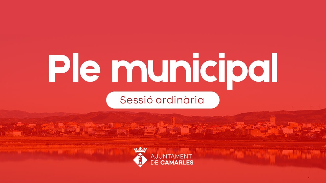 Ple Municipal de Camarles de 31 d'octubre de 2024 a les 