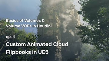 Custom Animated Clouds for UE5  – Houdini Volumes & Volume VOPs ep. 4