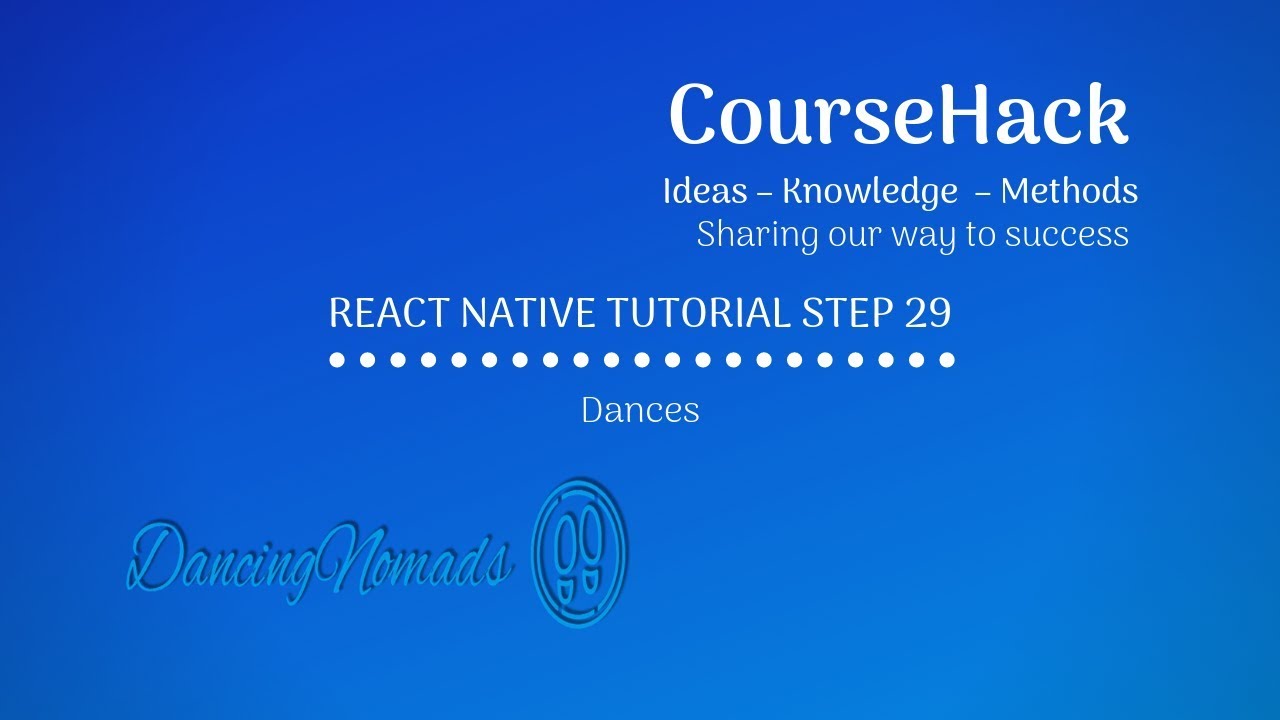 React Native Tutorial Step 29 – Dances - YouTube