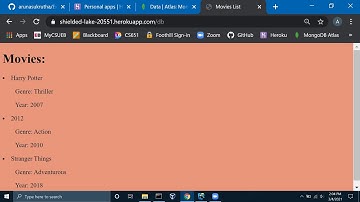 Getting data from mongodb to nodejs-express application and deploying it to heroku