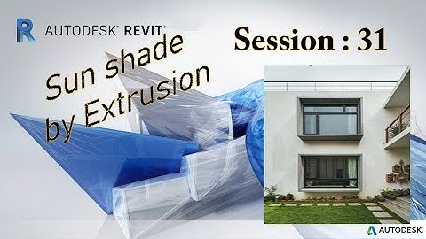 #Revit Architecture Session 31|How to create Sun Shade by extrusion |#slopeshade |RevitArch|#BIM