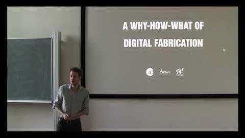 Pieter Stoutjesdijk - Digital Fabrication for Real Societal Issues