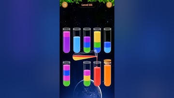 Water Sort Game Level - 85 Without Boosters | Puzzle Games #entertainment #puzzle #games