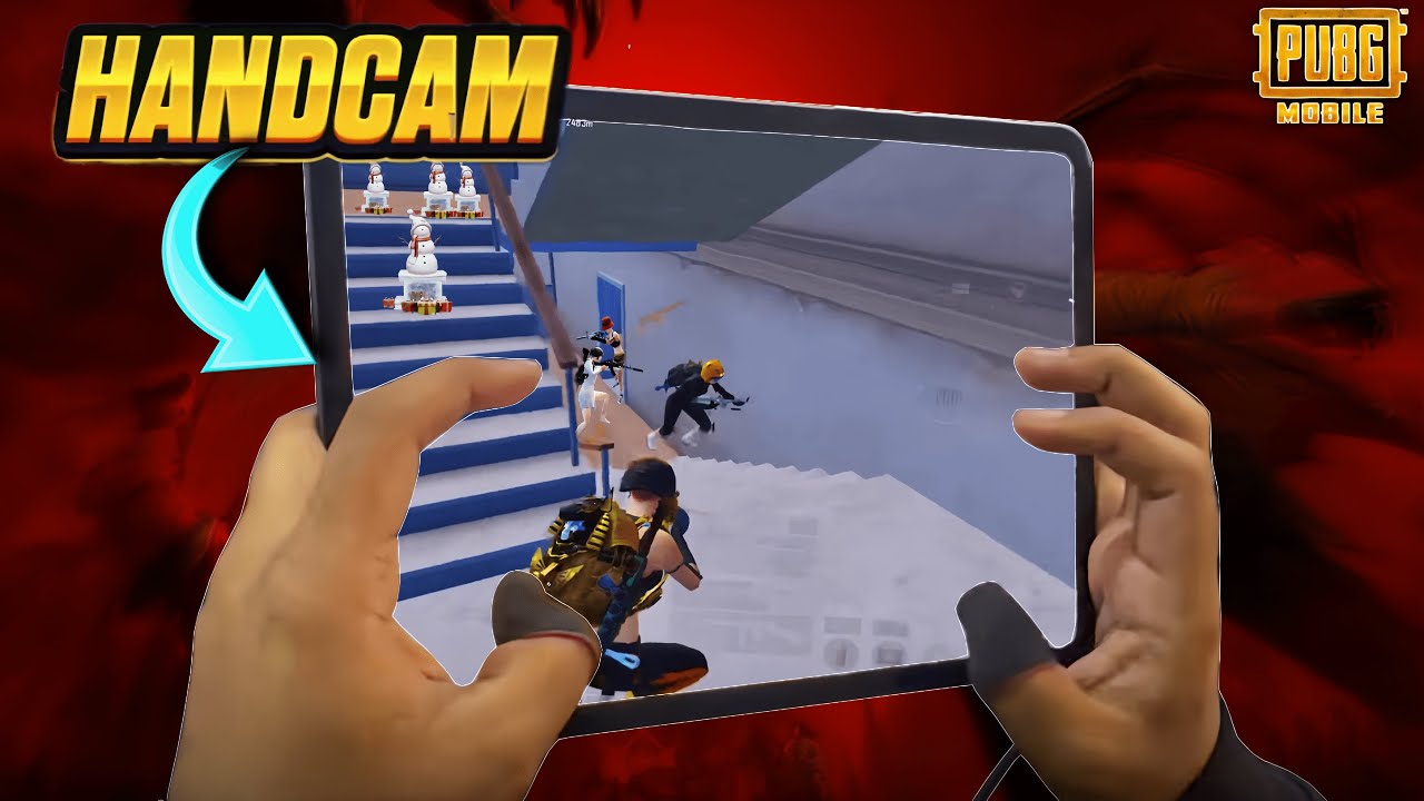 Best HANDCAM 5 Finger + Gyroscope iPad Pro m4 ️PUBG Test PUBG Mobile ...