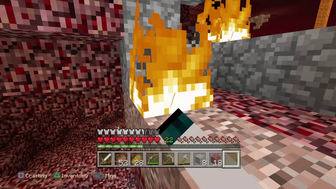 Minecraft PS4|surviving the nether part 2|Ghast tear