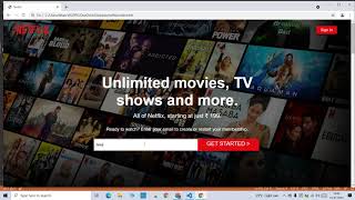 Netflix Clone using html ,CSS and Javascript