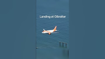 G-EZDI at Gibraltar Airport Landing
