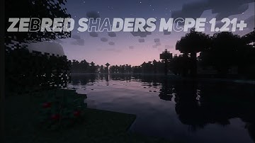 zebra shader in mcpe 1.21 render dragon shader ZebRED V1.8?