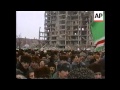 Chechnya/Russia - Maskhadov at memorial in Grozny