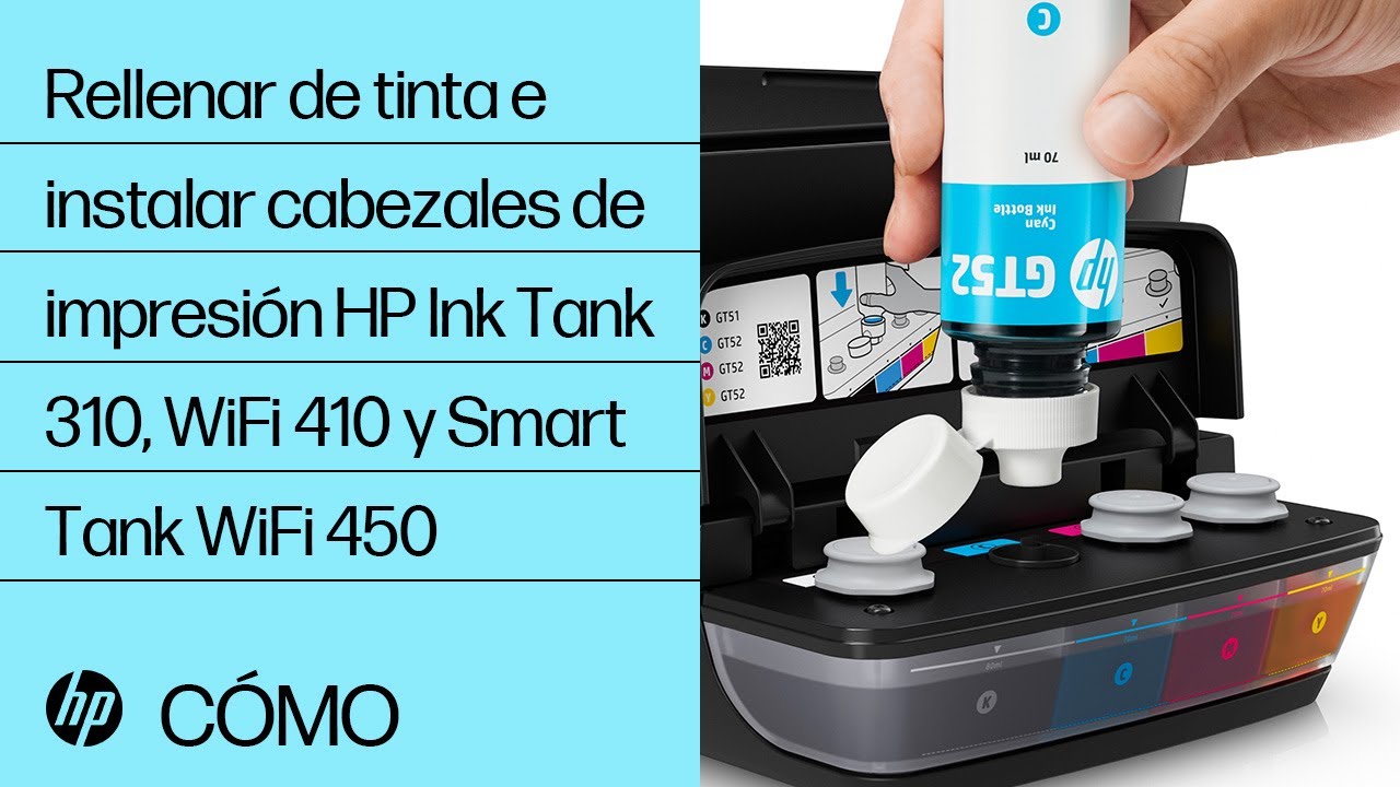 Rellenado de tinta en las impresoras HP Ink Tank | HP Ink Tank | HP -  YouTube