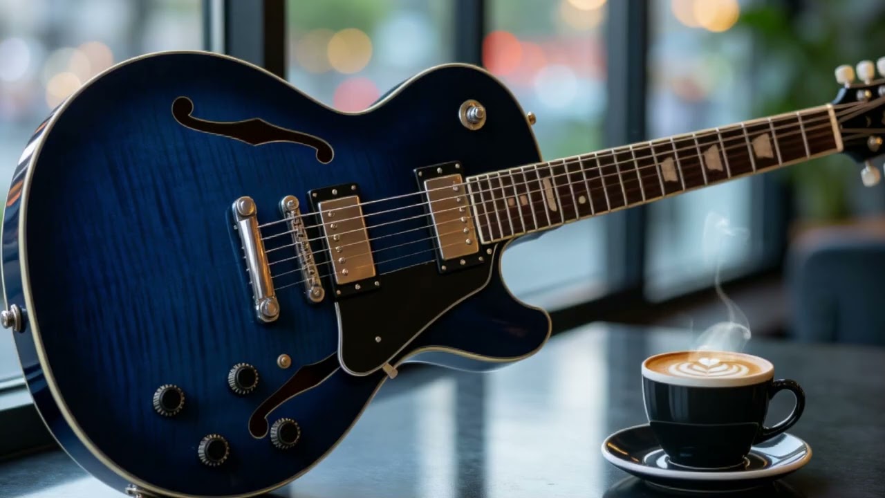 Smooth Jazz Guitar Music - Cool Cafe Vibes • Relaxing Guitar Music for Cafe, Study & Work