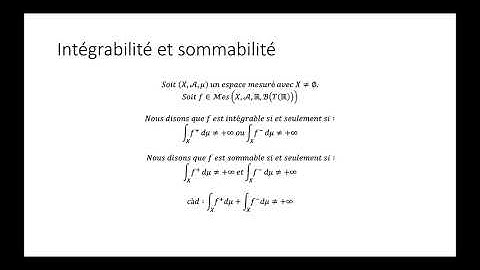Intégration au sens d