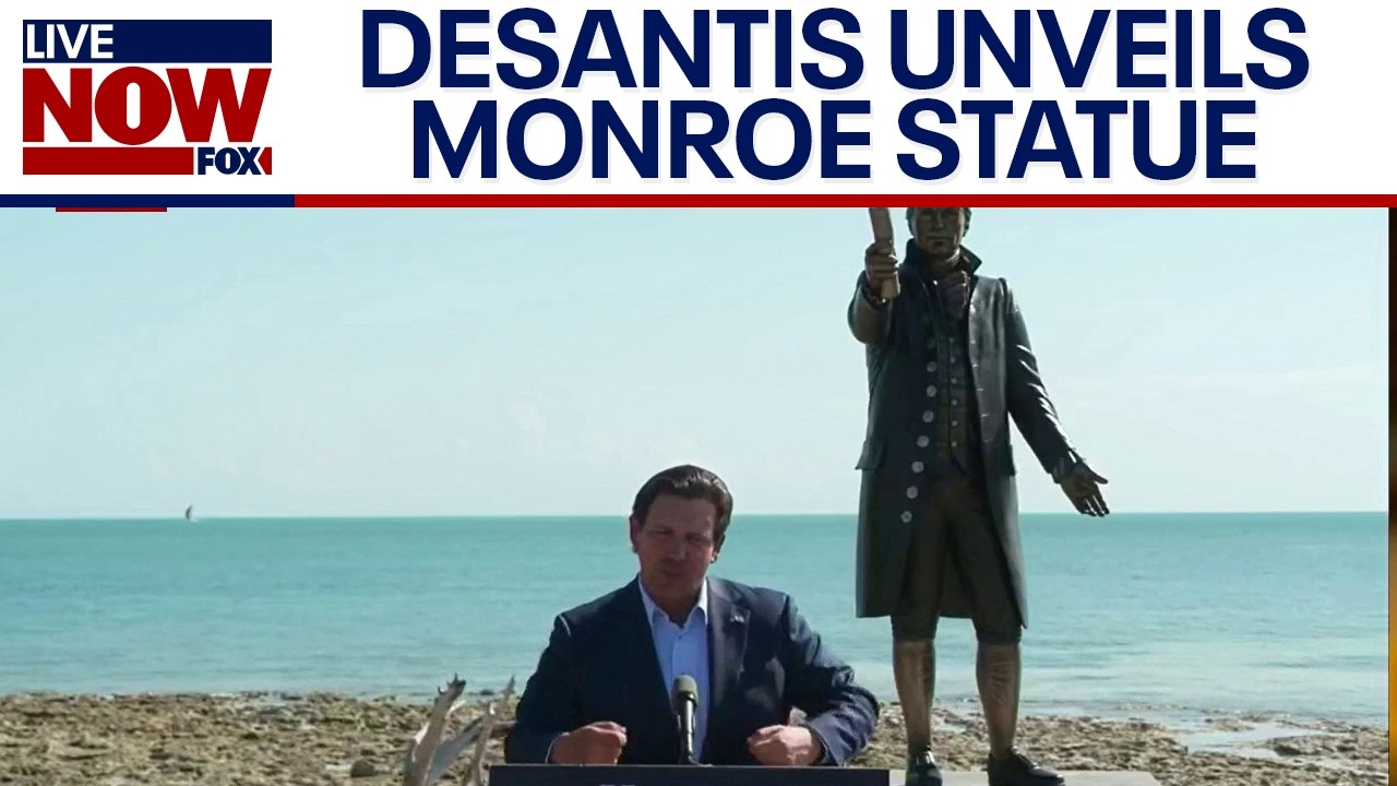 Ron DeSantis unveils James Monroe statue on President's Day