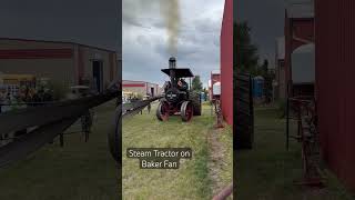 J.I.Case 65hp Steam Tractor Powering Up a Baker Fan