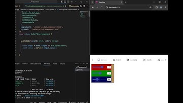 Video 40 start scene manager and color picker component