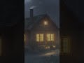 RAINSTORM with low distant thunder Ambience | Ominous Foggy Rainy Night at the Cabin
