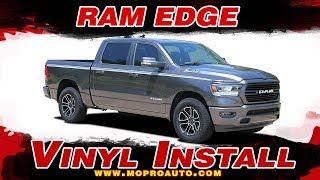 2019 2020 Dodge Ram Stripes   Ram EDGE Decals   Vinyl Graphics Installation of Dodge Ram Vinyl Graph
