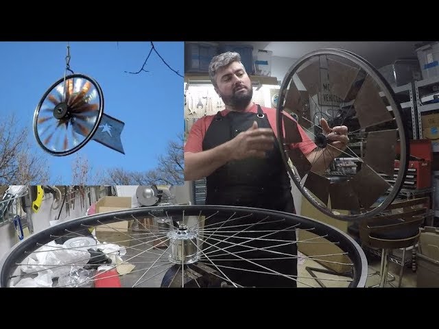 Самодельный ветрогенератор из велосипедного колеса