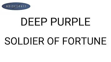 Deep Purple - Soldier of Fortune Drum Score