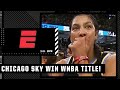 Candace Parker gets emotional after helping hometown Chicago Sky win their first WNBA title