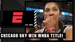 Candace Parker gets emotional after helping hometown Chicago Sky win their first WNBA title