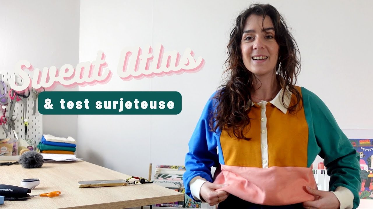 Couture du sweat Atlas à la surjeteuse S0555