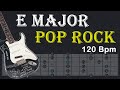 E major backing track  pop rock  120 bpm