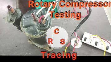 how to Testing rotary compressor full  trace (C,S,R) | compressor testing
