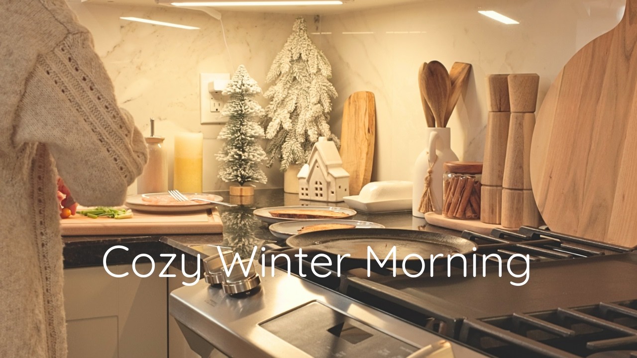 Winter Vlog | A Cozy Snowy Morning ❄️ Christmas Treats & Slow Living