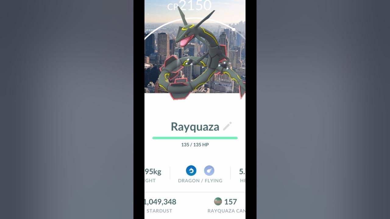 X \ FleeceKing على X: Shiny Rayquaza with the New York catch card 🥳 ✨  #PokemonGOFest2023