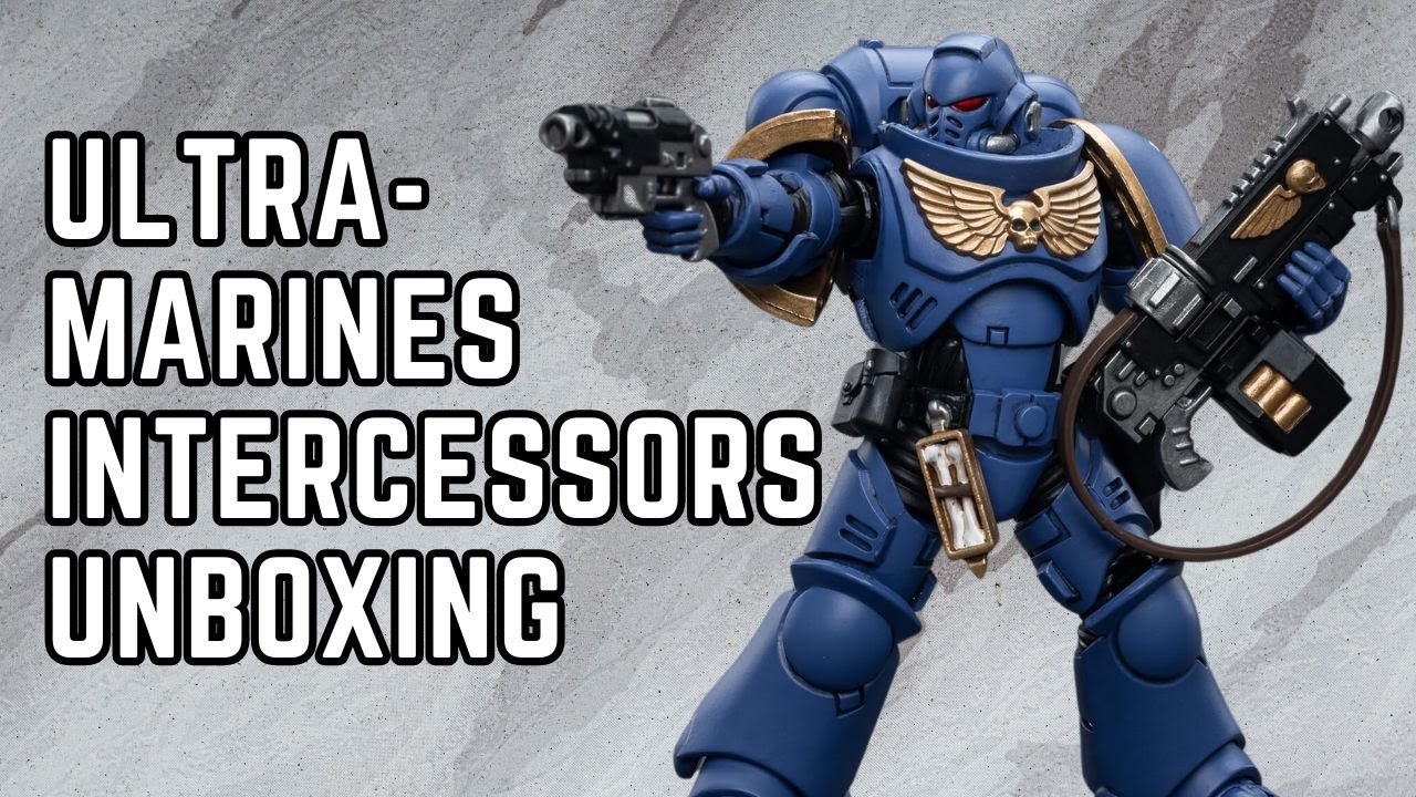 Action Figure Joytoy X Warhammer 40k JT6632 – Ultramarine Intercessor – Scala 1/18 (4,5 Pollici) – Dipinta