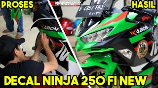 Decal Stiker Kawasaki Ninja 250 Fi-San Carlo 2 Sticker Full Body