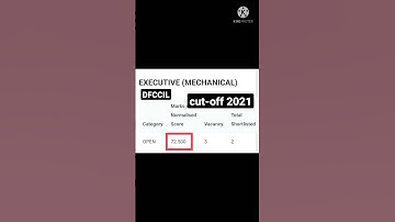 DFCCIL Expected cut-off 2021//Executive (Mechanical)//Indian railways DFCCIL/#status/#shorts/#dfccil