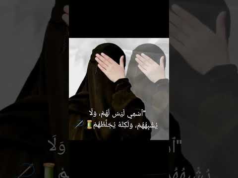 ٱس م ي ل ي س ل ه م و ل ا ي ش ب ه ه م و ل ك ن ه ي ج ل ط ه م 