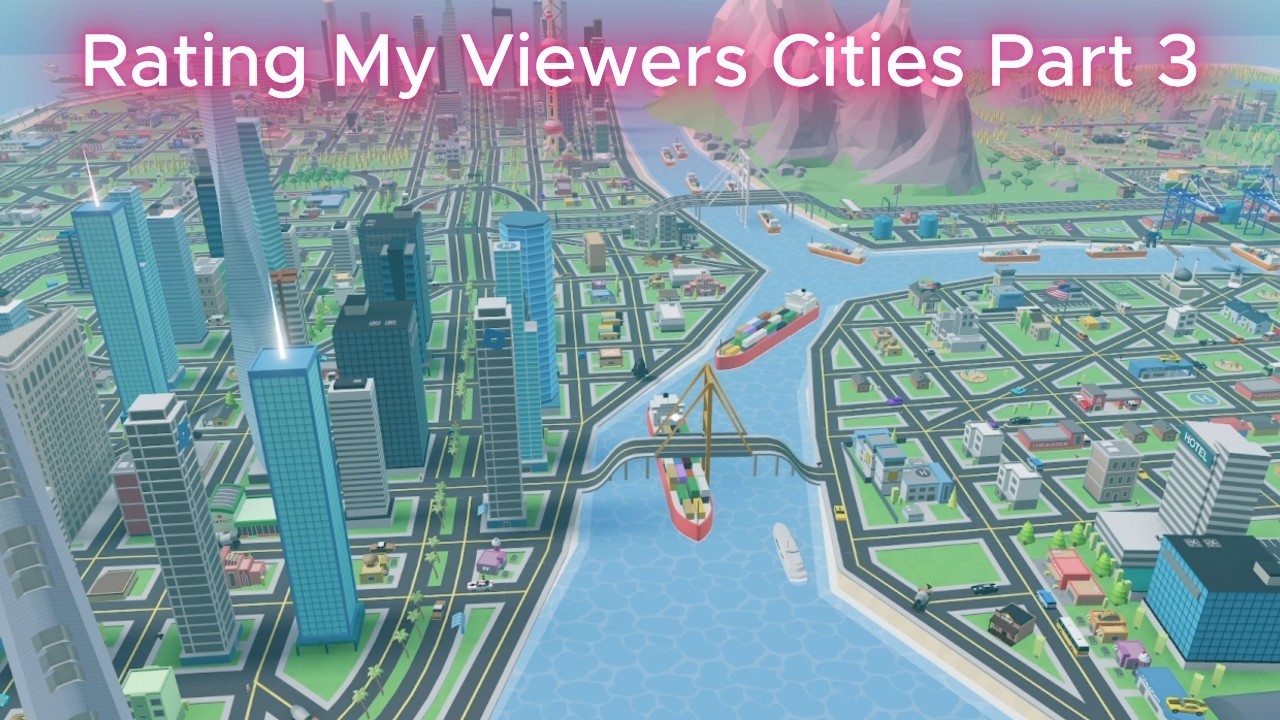 Rating my Viewers Cities PT 3! (Mini City Tyccon)