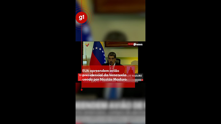 EUA apreendem avião presidencial da Venezuela usado por Nicolás Maduro #g1 #notícias