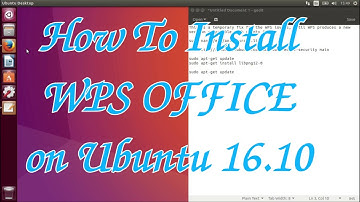 How To Install WPS OFFICE on Ubuntu 16.10