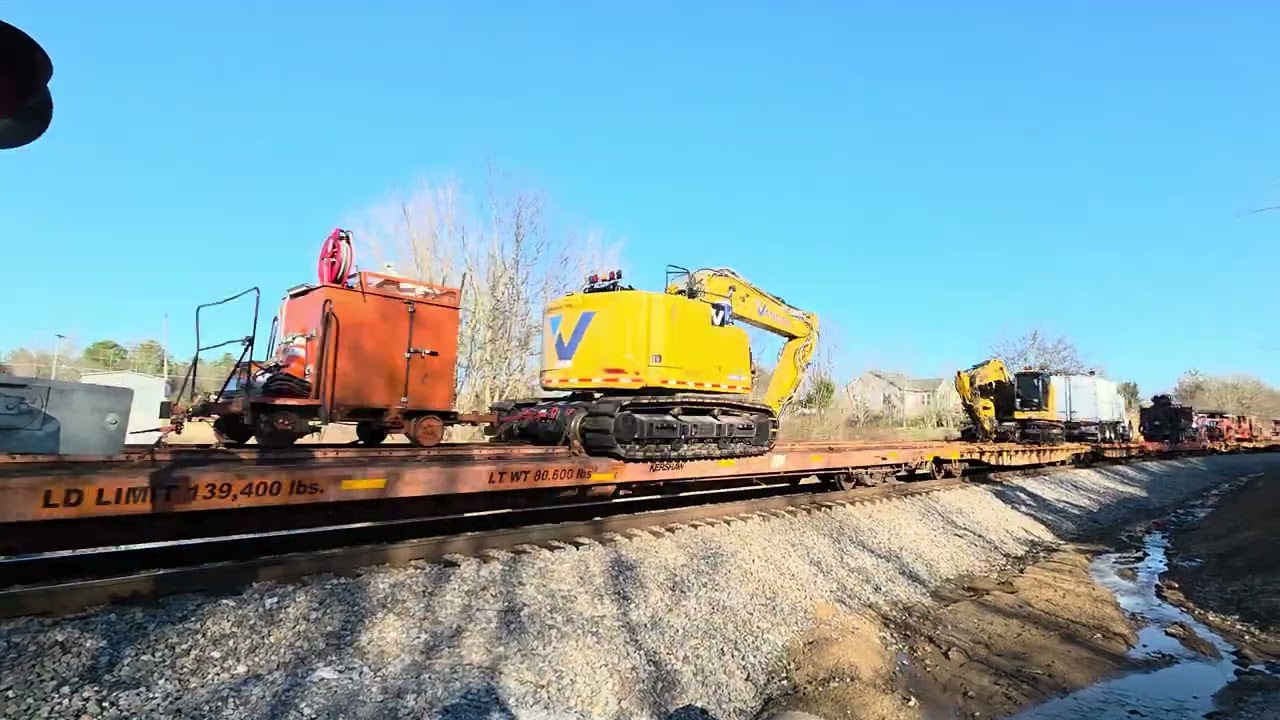 Northbound track fixer upper train