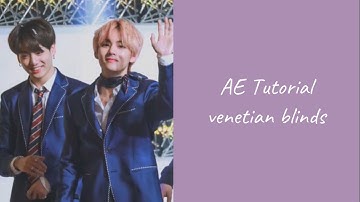 after effects tutorial | venetian blinds