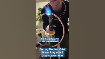Brazing The 6 Gauge Copper Wire Lost Cubit Tensor Ring! This One is Thick and Powerful! (shop below)