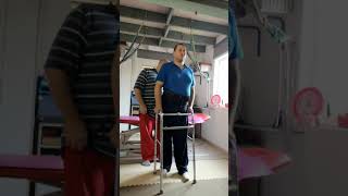 Сергей, Th12, нижний спастический парапарез, продолжаем обучение ходьбе Сергей, Th12, нижний спастический парапарез, продолжаем обучение ходьбе