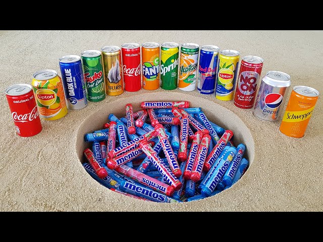 A Can, Tin of Fresh Coca Cola, Red Bull, Sprite, Pepsi, Fanta