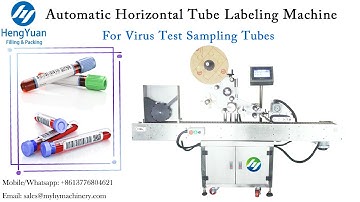 Test Tube Label Applicator | Automatic Horizontal Sticker Labeling Machine