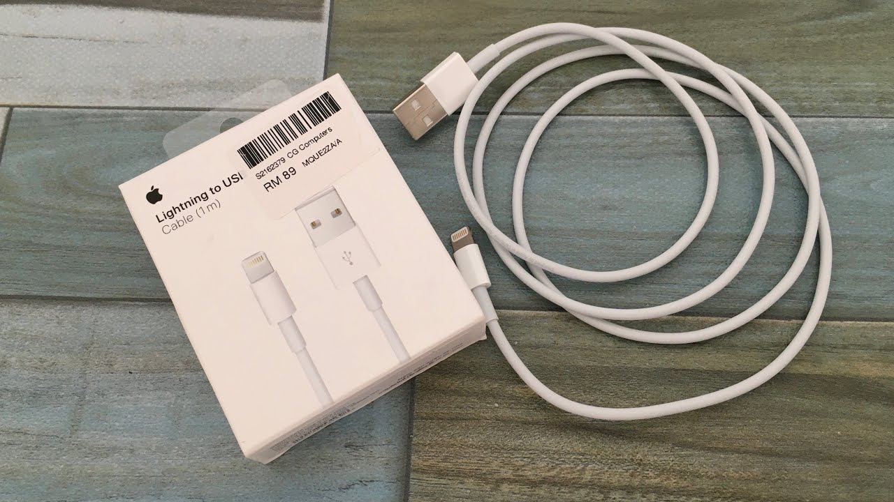 Lightning to USB Cable 1M Unboxing YouTube
