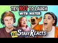 Try to Watch This Without Laughing or Grinning WITH WATER! #8 (ft. FBE STAFF)