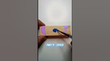 I drEw Stitch BUT On Jenga BlOcks With POSCA MarKers, SatiSfyiNg 👀🎨 #shorts