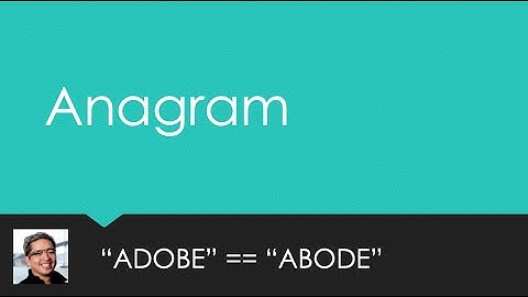 (C++ Demo): Anagrams