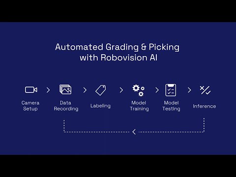 Robovision's Easy Six-Step User Flow for Grading & Picking