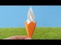 【折り紙】立体ミニソフトクリームの作り方　[Origami] Mini 3D soft serve ice cream